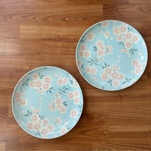 Two Hobby Lobby cherry blossom dinner plates
